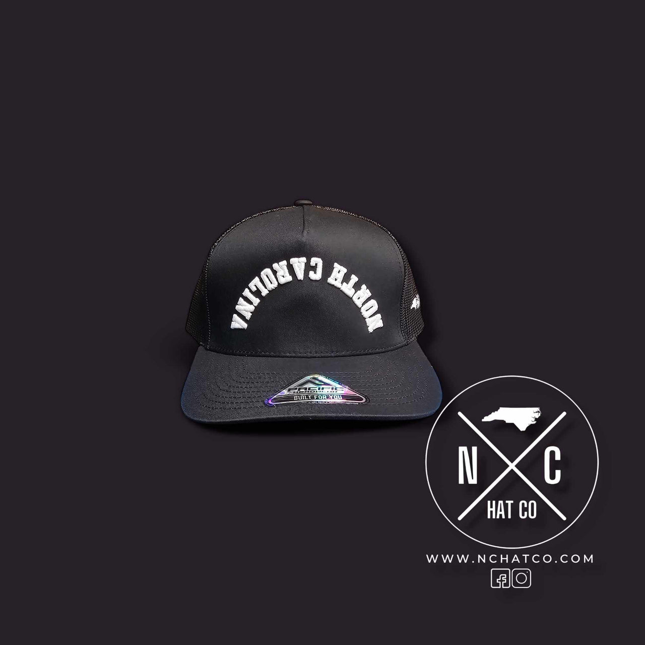 Leather Patch Crew Cab Trucker Hat Moss Charcoal