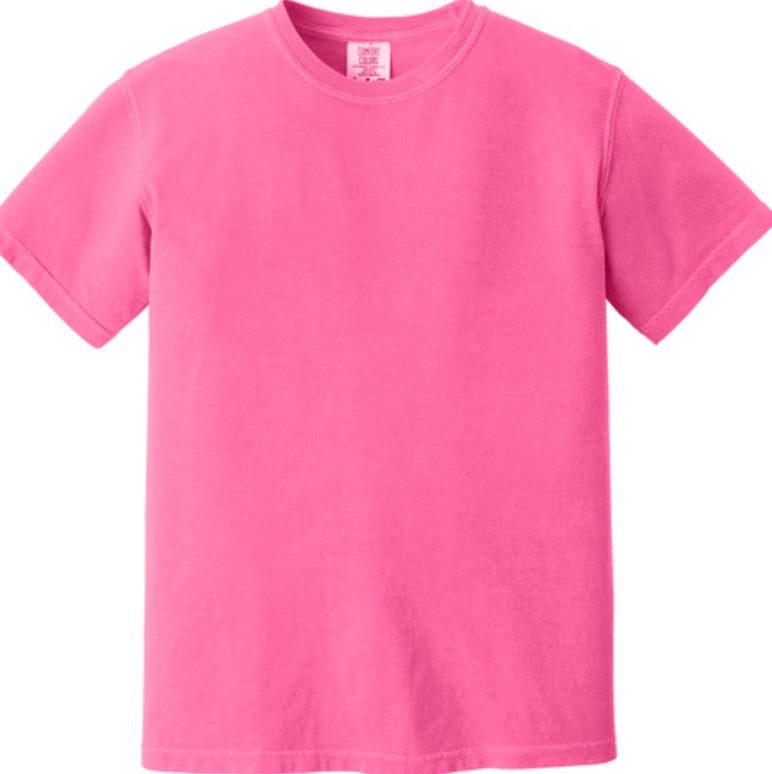 Custom Comfort Colors Tee | Heavyweight Ring Spun | No Pocket