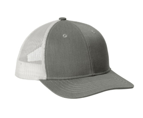 Heather Grey / White hat