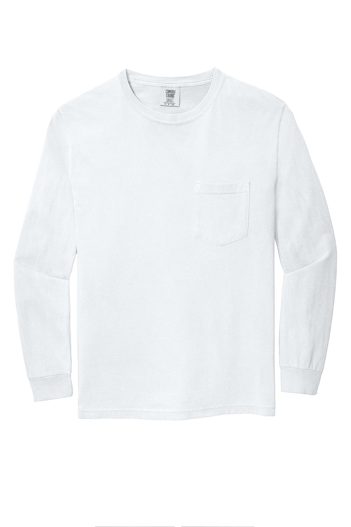 Custom Comfort Colors® Heavyweight Ring Spun Long Sleeve Pocket Tee