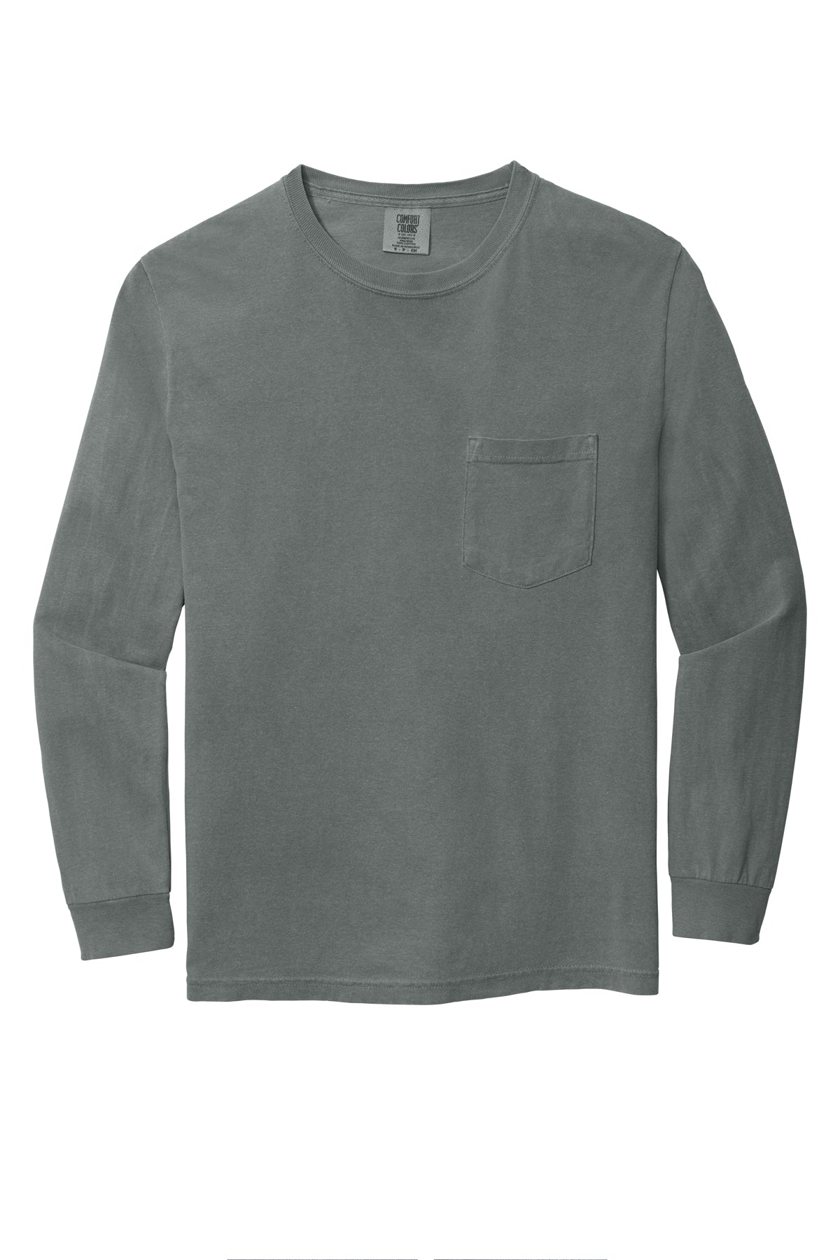 Custom Comfort Colors® Heavyweight Ring Spun Long Sleeve Pocket Tee