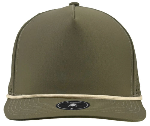 Dark Olive- Khaki Rope hat