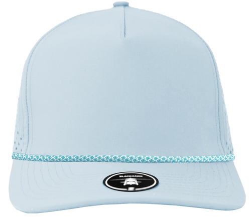 Columbia Blue- White Chainlink Rope hat