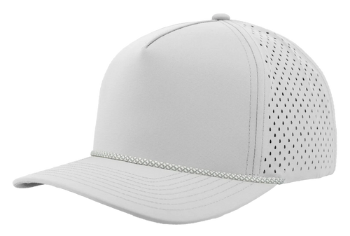 Off White- Grey Chainlink Rope hat
