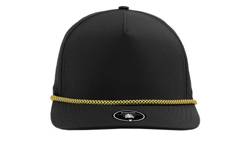 Black – Yellow Chainlink Rope hat