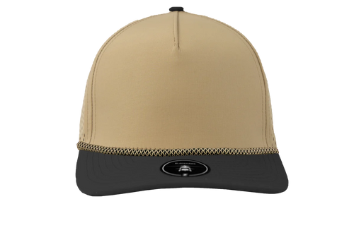 Khaki - Balck Bill – Khaki Chainlink Rope hat