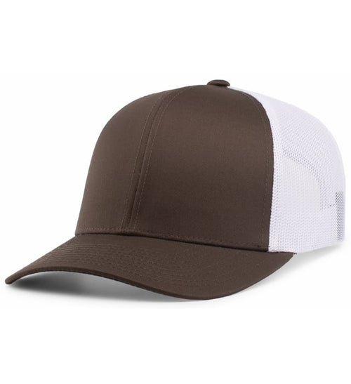 Brown / White hat