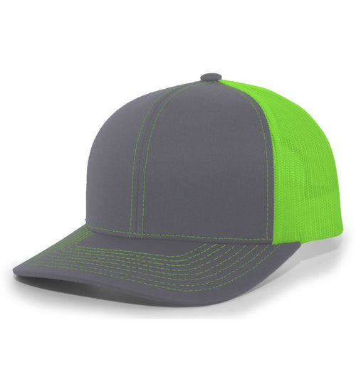Graphite / Neon Green hat