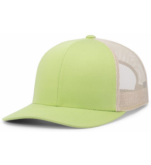 Green Glow / Beige hat