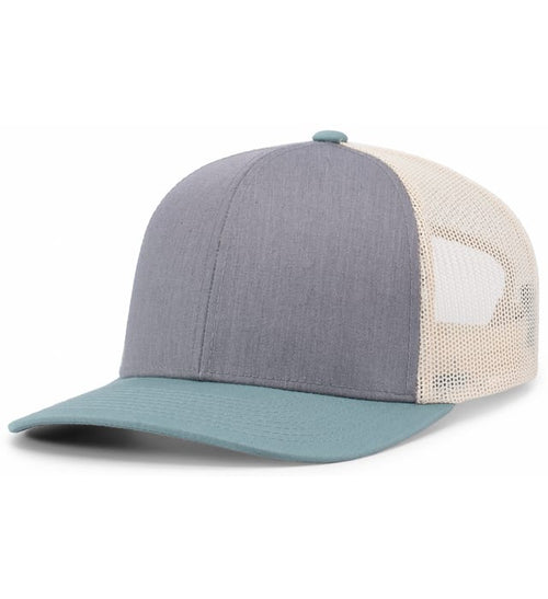 Heather Grey / Beige / Smoke Blue hat