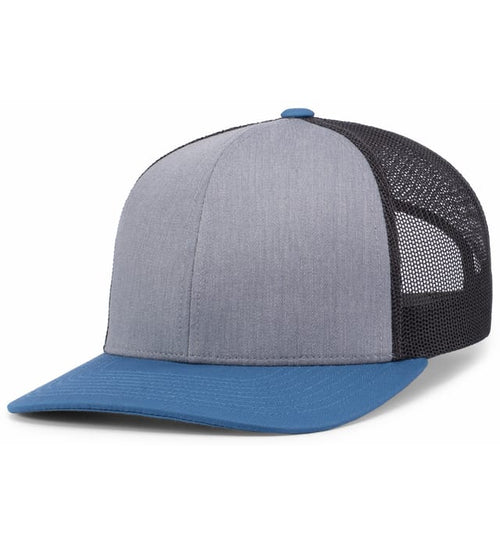 Heather Grey / Lt Charcoal/ Ocean hat