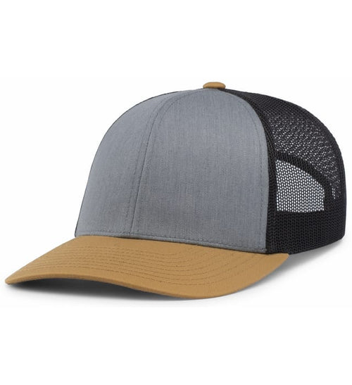 Heather Grey / Lt Charcoal/ Amber hat