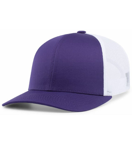 Purple / White hat