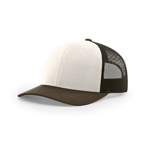 Cream / Grey Brown / Brown hat