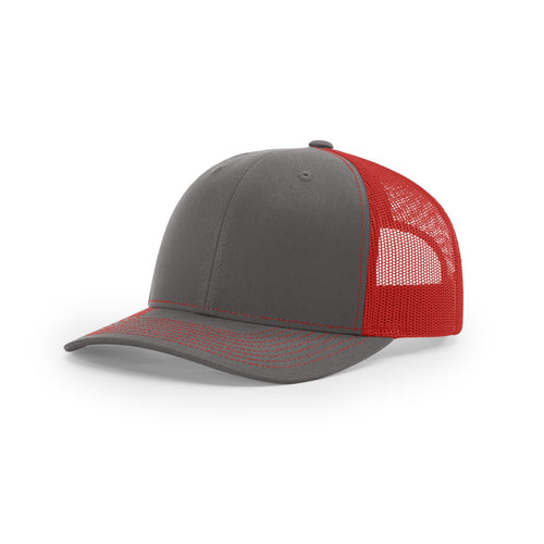 Charcoal/Red hat