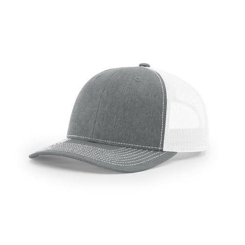 Heather Grey / White hat