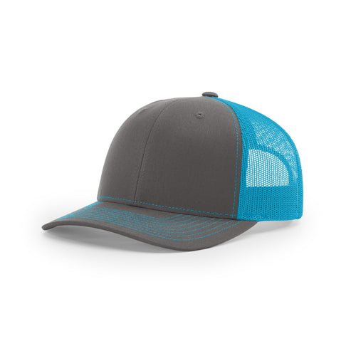 Charcoal / Neon Blue hat