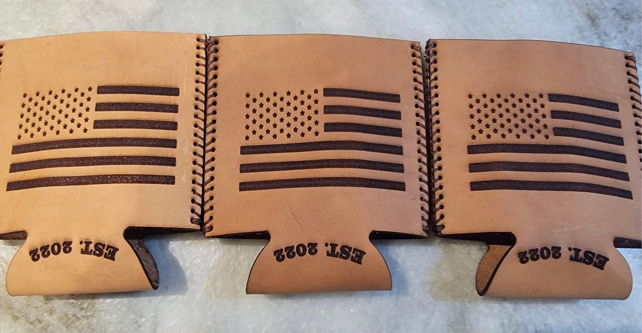 Genuine Leather Koozie