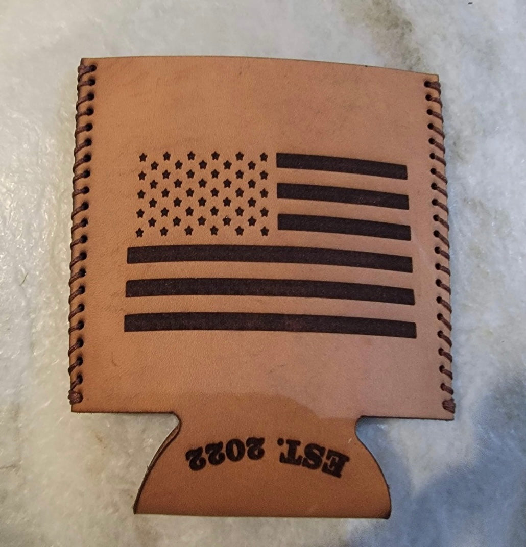 Genuine Leather Koozie